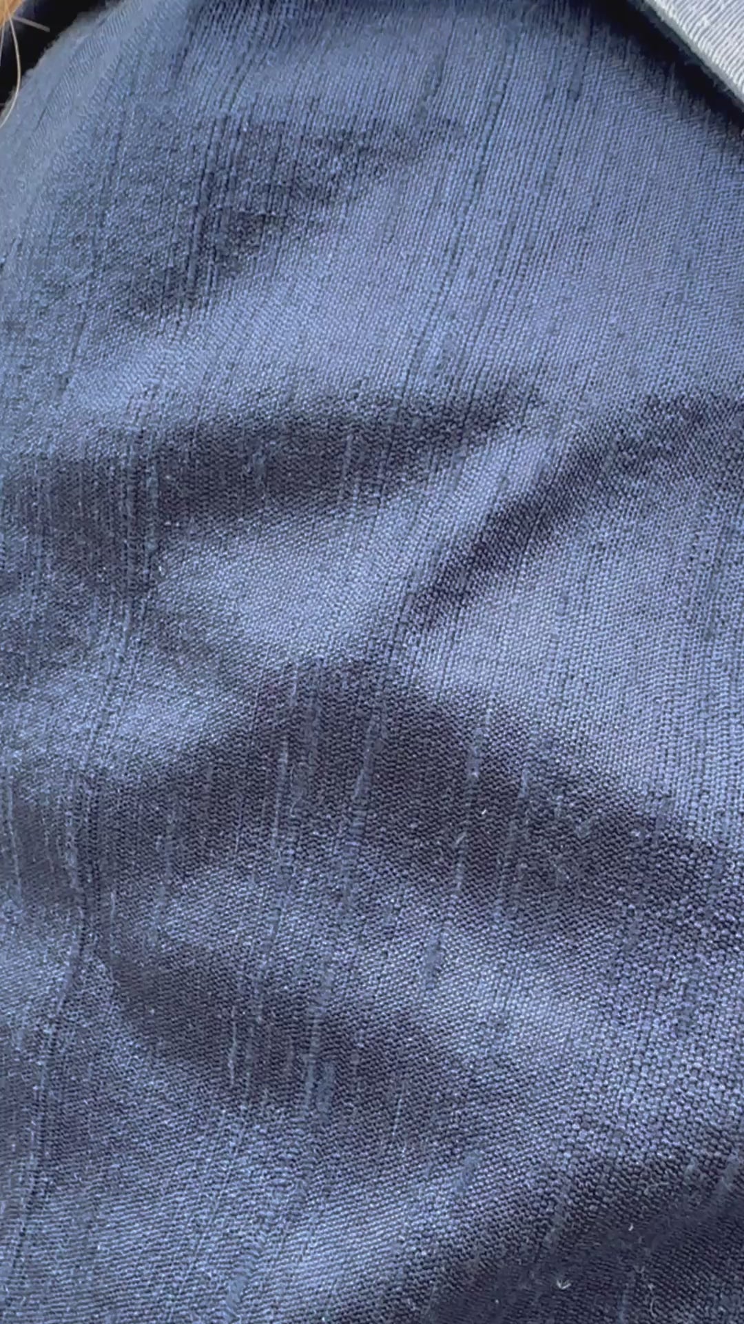 Silk Wrap in Navy and Light Blue (LW115)