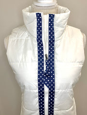 SALE - S, XL ONLY - Maggie May Ribbon Puffer Vest (PF27) *FINAL SALE*