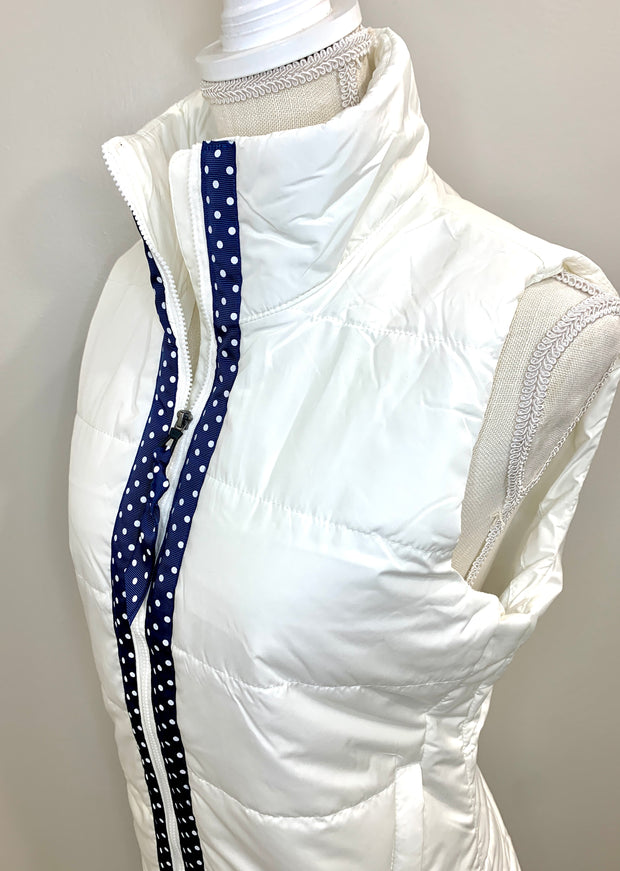 SALE - S, XL ONLY - Maggie May Ribbon Puffer Vest (PF27) *FINAL SALE*