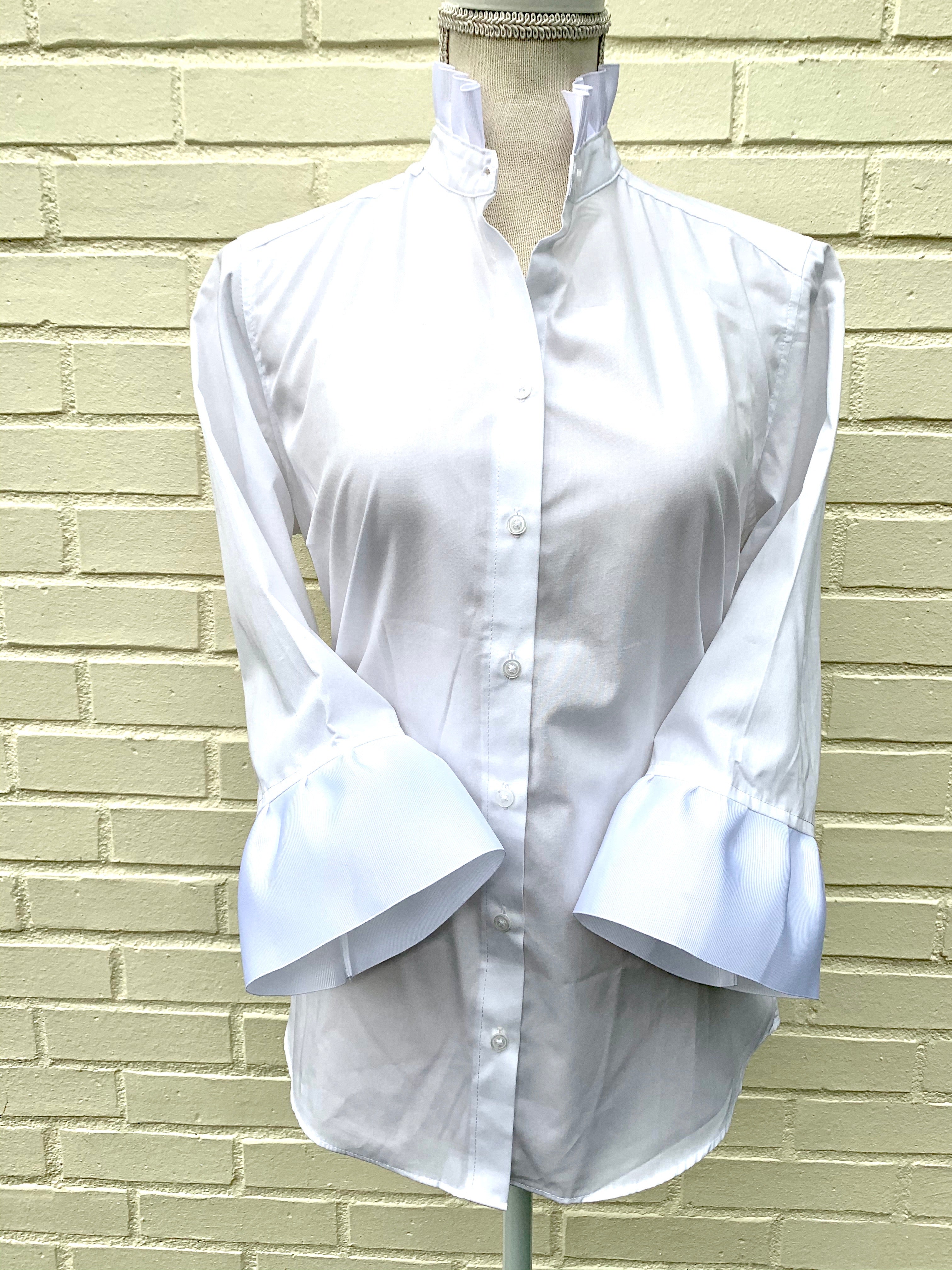 Barbara Ann Ribbon Trim Shirt (S34RW) – Pearly Vine