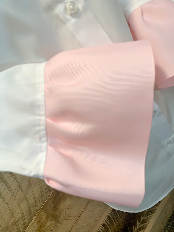 Barbara Ann Ribbon Trim Shirt (S34RW-Blush)