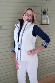 SALE - XS & S ONLY - Maggie May Ribbon Puffer Vest (PF38) *FINAL SALE*