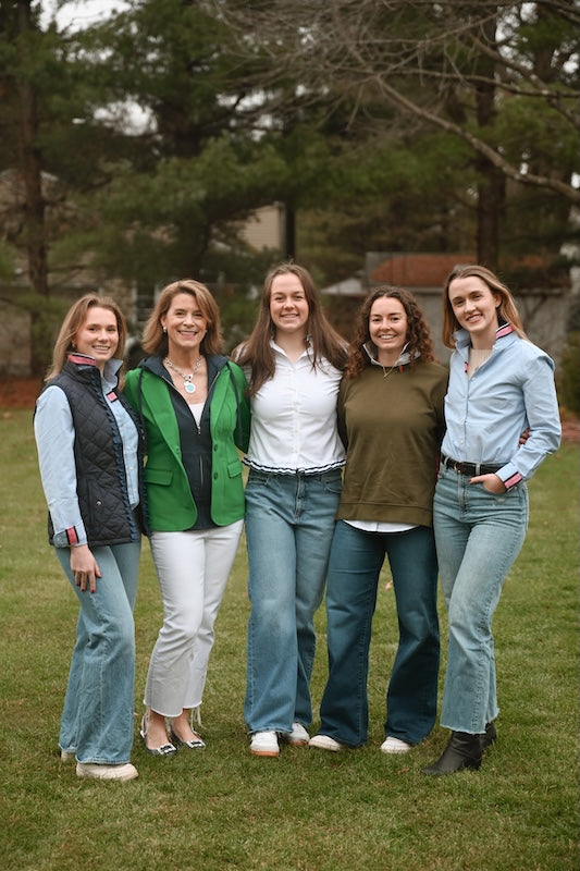 Tracey Hooded Blazer - Green w Navy (HB06)