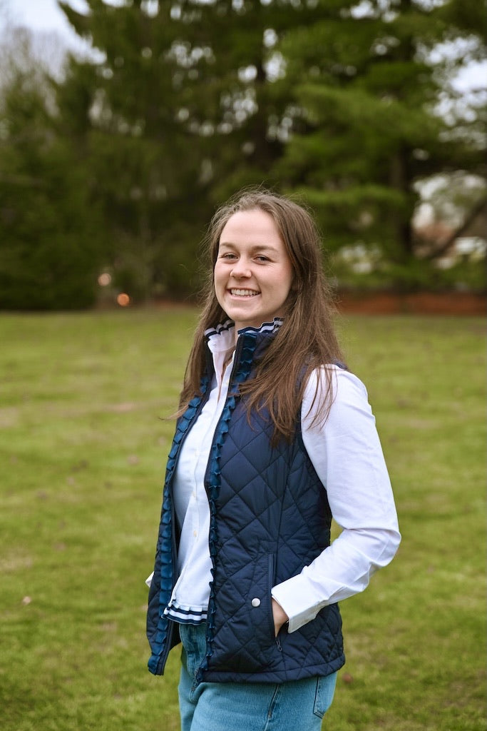 Quilted Vest – Pearly Vine