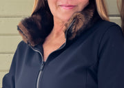 Tina Faux Fur Trench Coat (JTF01)