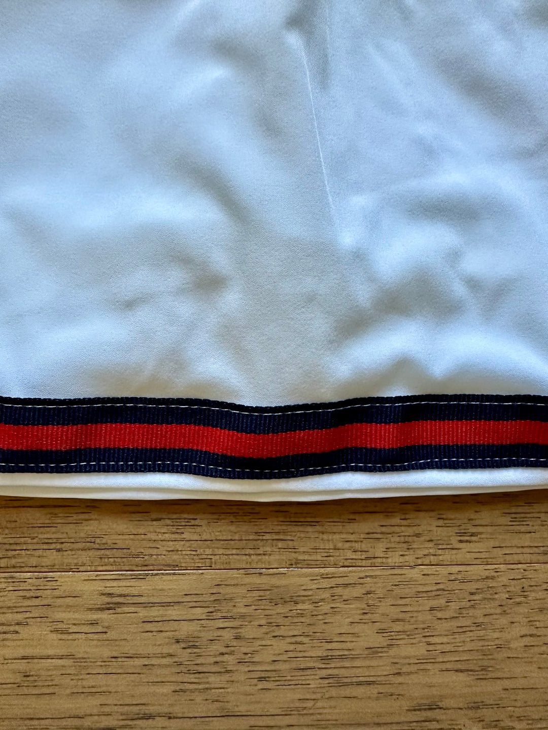 Violet Skort - White w Navy & Red Stripe Ribbon (Skort06)