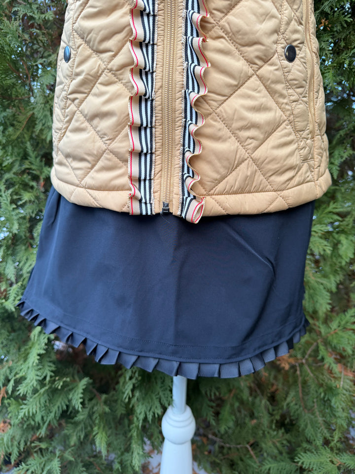 Violet Ruffle Skort - Black w Black Ruffle Ribbon (Skort11)