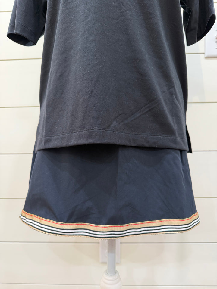 Violet Skort - Black w Khaki & Red Stripe Ribbon (Skort15)