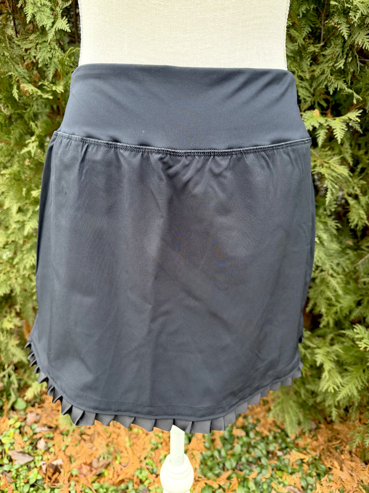 Violet Ruffle Skort - Black w Black Ruffle Ribbon (Skort11)