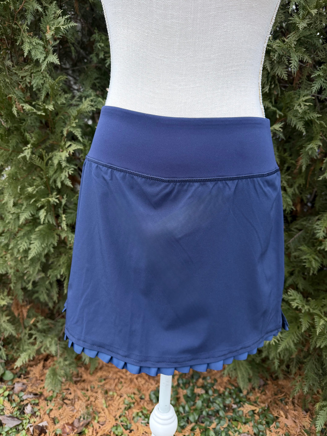 Violet Ruffle Skort - Navy w Navy Ruffle Ribbon (Skort10)