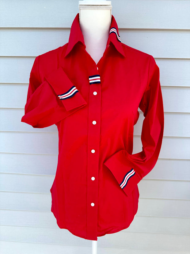 Sweet Caroline 3/4 Sleeve Ribbon Shirt (SC01)