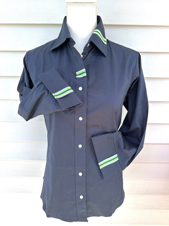 SALE - M ONLY - Sweet Caroline 3/4 Sleeve Ribbon Shirt (SC03) *FINAL SALE*