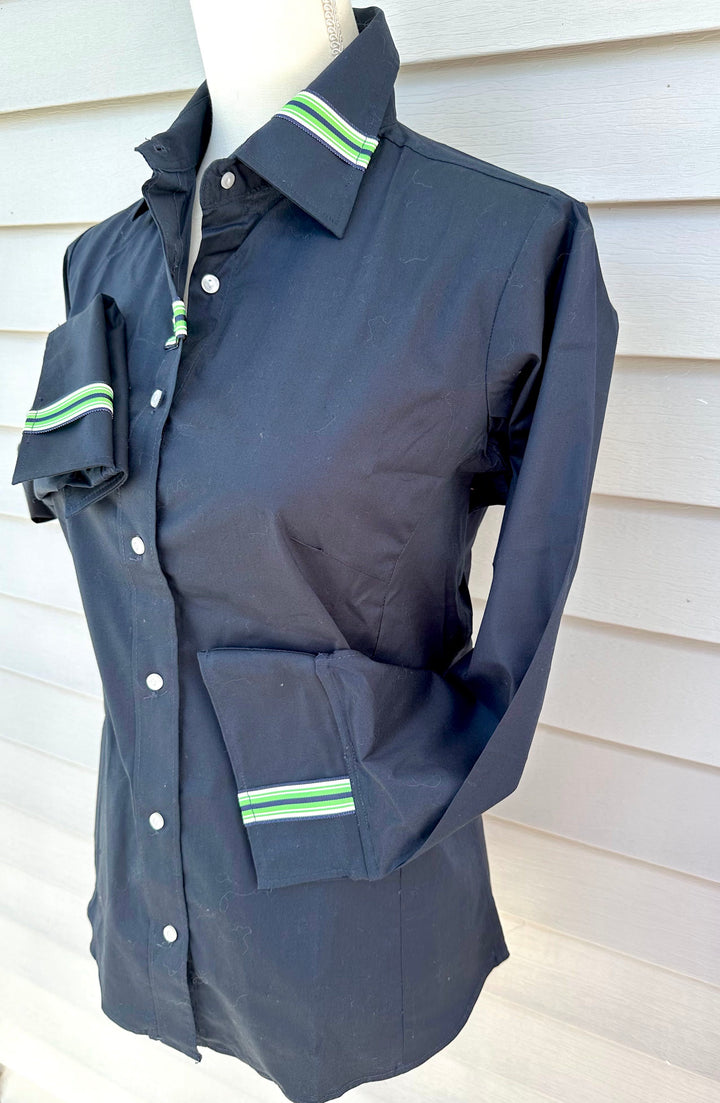 SALE - M ONLY - Sweet Caroline 3/4 Sleeve Ribbon Shirt (SC03) *FINAL SALE*