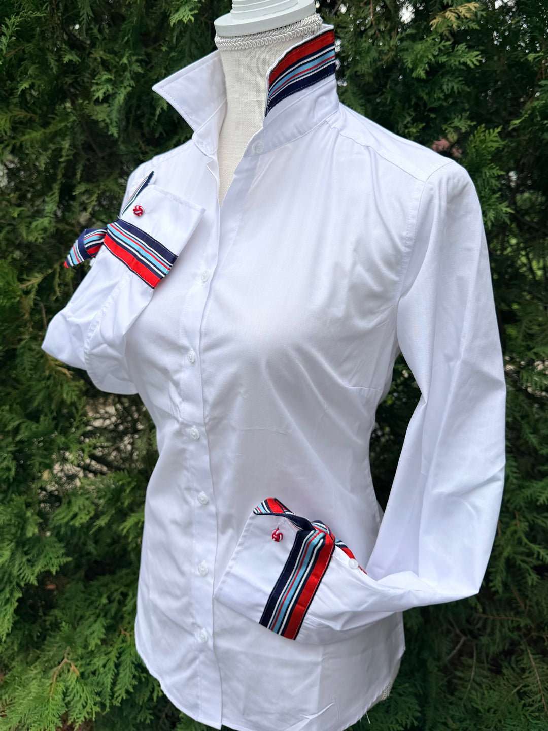 Audrey Ribbon French Cuff Shirt (4th RFC01)