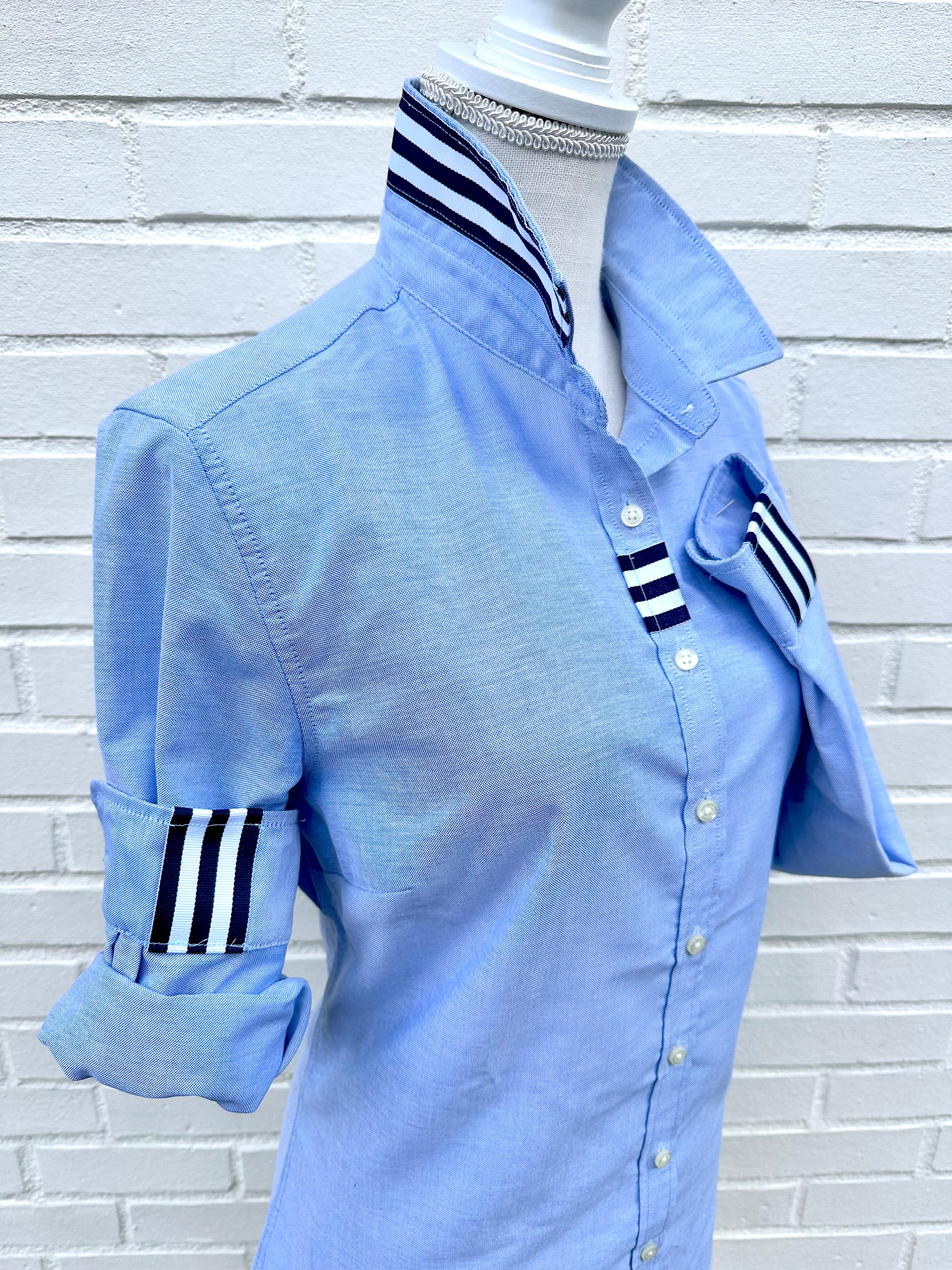 Casie2 Blue Oxford Shirt (Casie2 27) – Pearly Vine