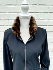Tina Faux Fur Trench Coat (JTF01)