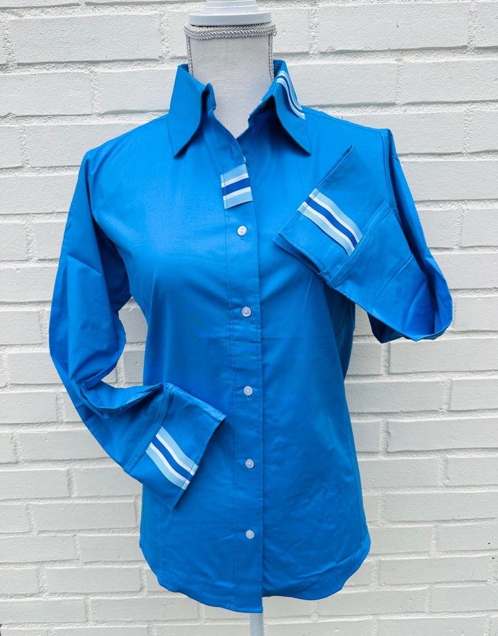 SALE - M ONLY - Sweet Caroline 3/4 Sleeve Ribbon Shirt (SC06) *FINAL SALE*