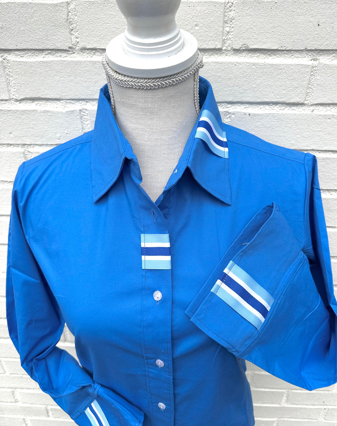 SALE - M ONLY - Sweet Caroline 3/4 Sleeve Ribbon Shirt (SC06) *FINAL SALE*