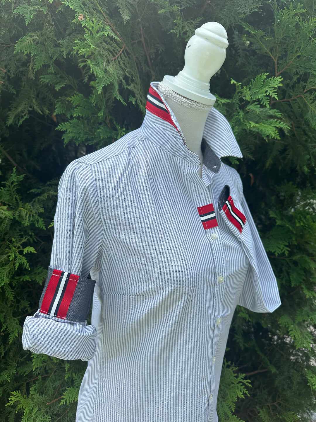 Casie2 Banker Stripe Oxford Shirt (Casie2 42)
