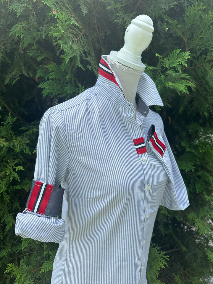 Casie2 Banker Stripe Oxford Shirt (Casie2 42)