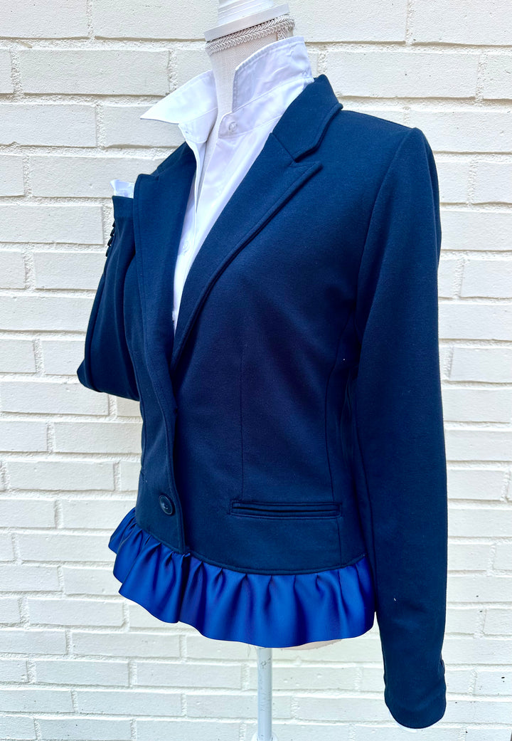 Valerie Blazer - Navy w Navy Ruffled Ribbon (VAL01)