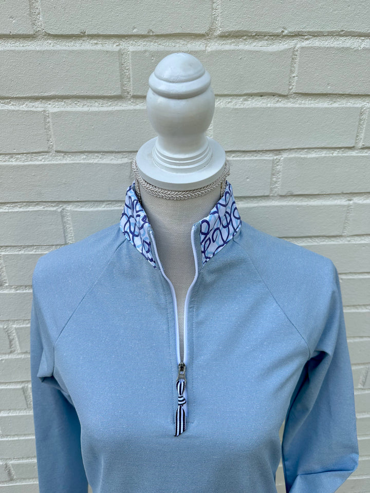SALE - 3XL ONLY - Janet 1/4 Zip Pullover w SPF 40 (SPF03) *FINAL SALE*