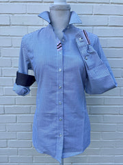 Casie2 Banker Stripe Oxford Shirt (Casie2 03)