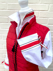 SALE - S ONLY - Ann 3/4 Sleeve Ribbon Tie Shirt (Ann07) *FINAL SALE*