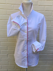 Casie Striped Ribbon Oxford Shirt (Casie 05)