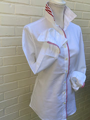 Casie Striped Ribbon Oxford Shirt (Casie 05)