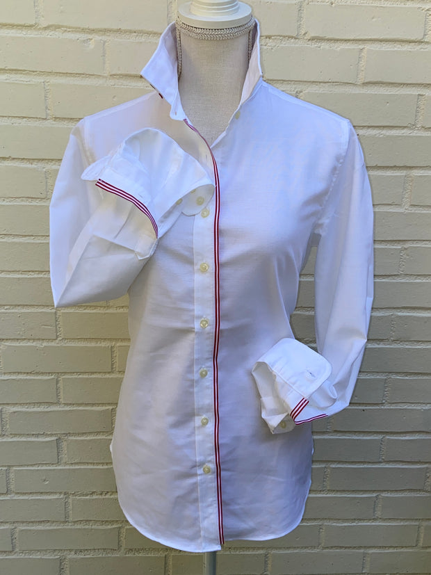 Casie Striped Ribbon Oxford Shirt (Casie 05)