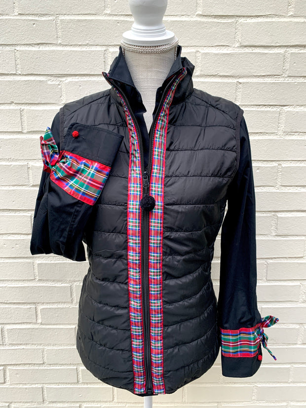 SALE - Maggie May Ribbon Puffer Vest (PF19) *FINAL SALE*