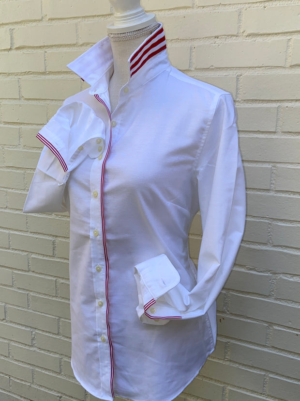 Casie Striped Ribbon Oxford Shirt (Casie 05)