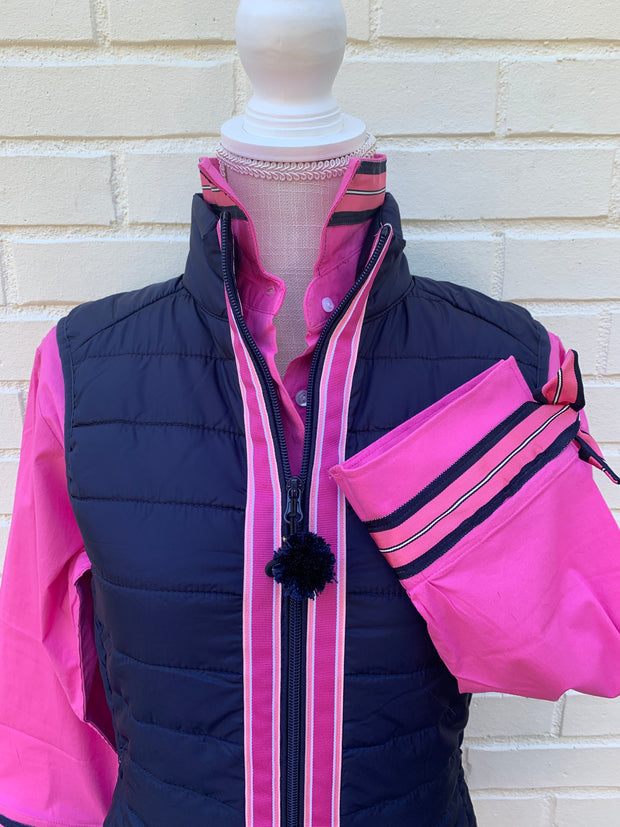 Maggie May Ribbon Puffer Vest (PF13)