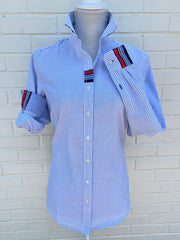 Casie2 Banker Stripe Oxford Shirt (Casie2 05)