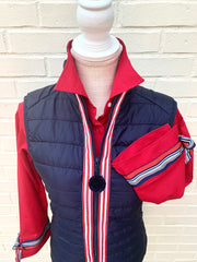 Maggie May Ribbon Puffer Vest (PF12)