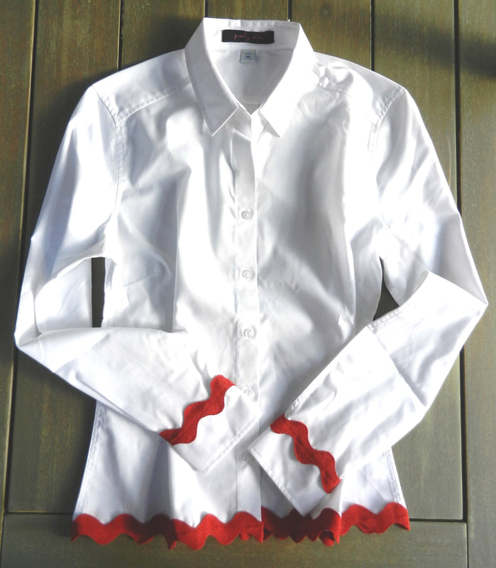 Bridget Ric Rac Shirt (RRWTE-Rd)