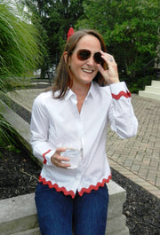 Bridget Ric Rac Shirt (RRWTE-Rd)
