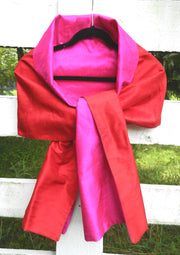 Silk Wrap in Red and Hot Pink (LW70)