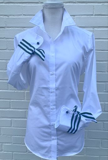 SALE XS ONLY - Audrey Ribbon French Cuff Shirt (RFC07)  **FINAL SALE**