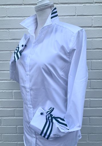 SALE XS ONLY - Audrey Ribbon French Cuff Shirt (RFC07)  **FINAL SALE**
