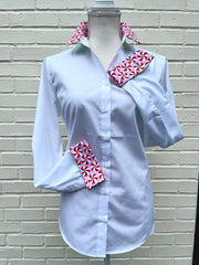 SALE S ONLY - Diana French Cuff White w Holiday Candy (DFC08)  **FINAL SALE**