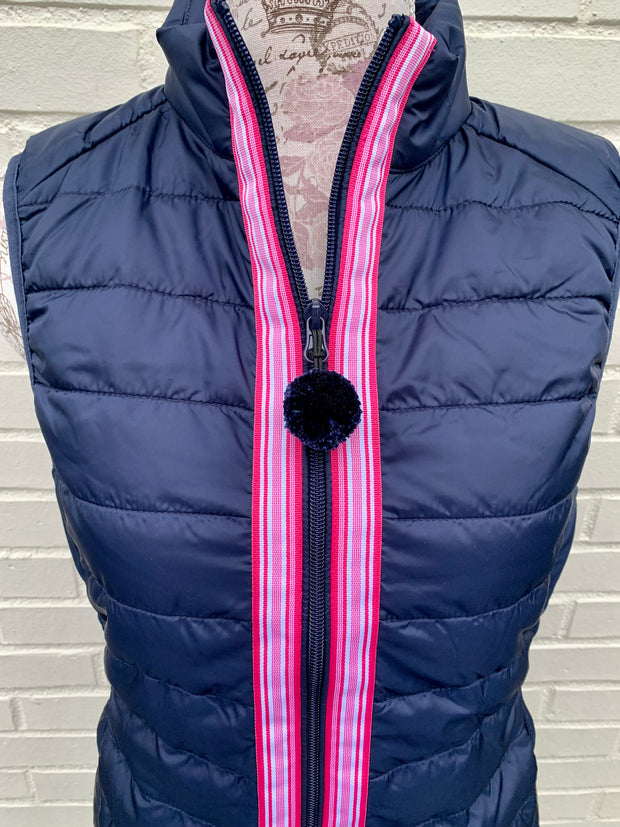 Maggie May Ribbon Puffer Vest (PF01)