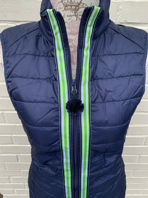 SALE - S ONLY - Maggie May Ribbon Puffer Vest (PF09) *FINAL SALE*