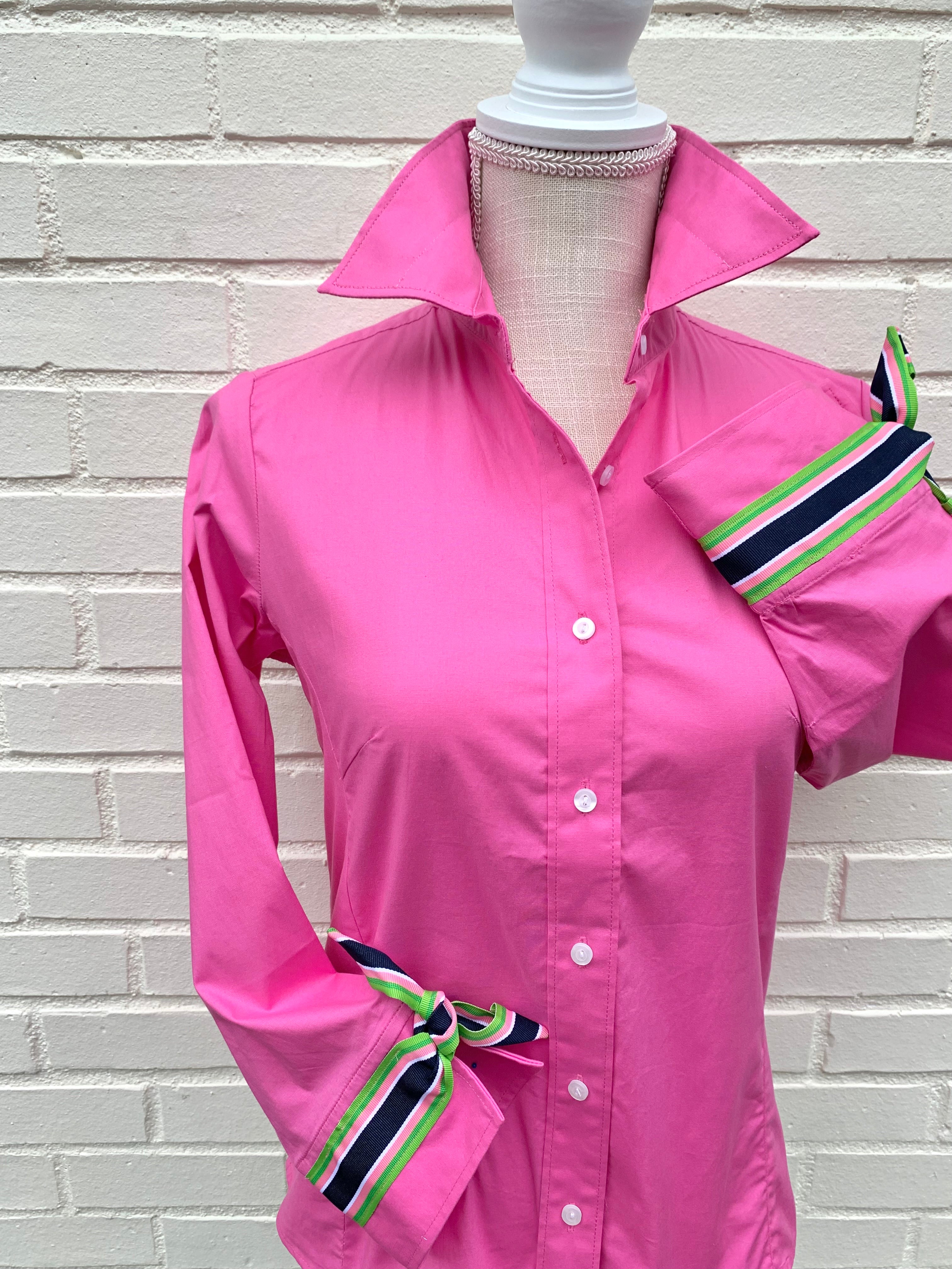 Ann 3/4 Sleeve Ribbon Tie Shirt (Ann06) – Pearly Vine