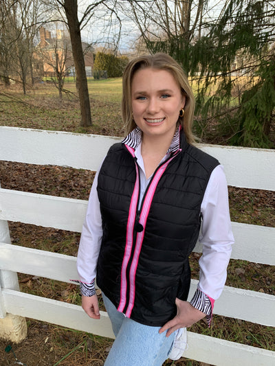 Maggie May Ribbon Puffer Vest (PF29)