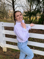 Casie Striped Ribbon Oxford Shirt (Casie 08)