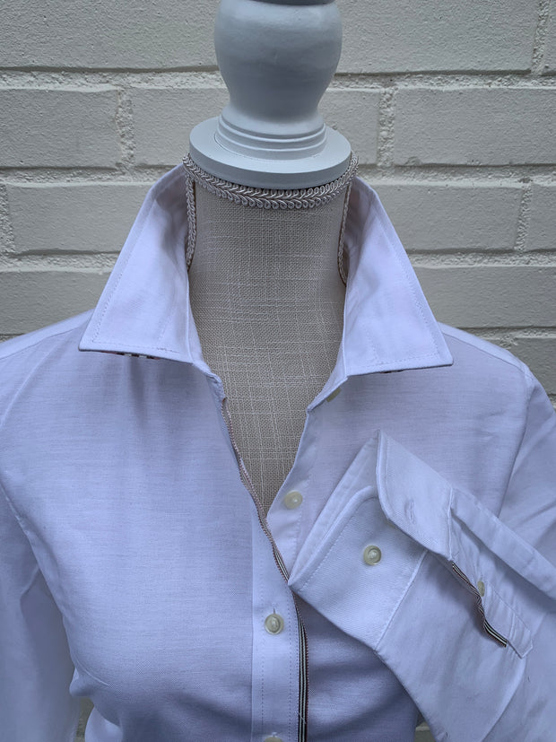 Casie Striped Ribbon Oxford Shirt (Casie 08)