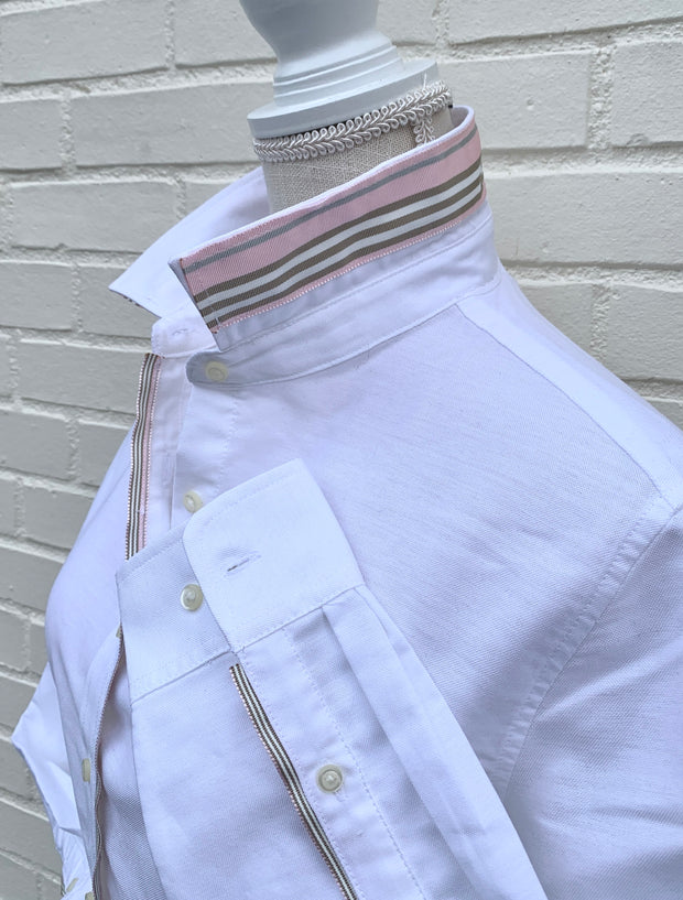 Casie Striped Ribbon Oxford Shirt (Casie 08)