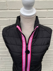 SALE - M ONLY - Maggie May Ribbon Puffer Vest (PF29) *FINAL SALE*